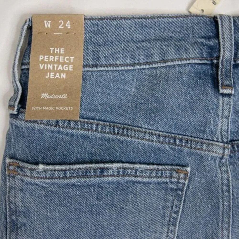 NEW‎ Madewell  Perfect Vintage Jean Enmore Wash Raw-Hem